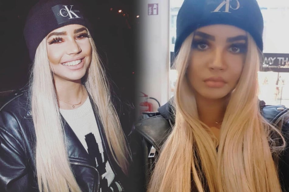 Sie sieht aus wie ein anderer Mensch: Joy mit platinblonder Haarpracht.