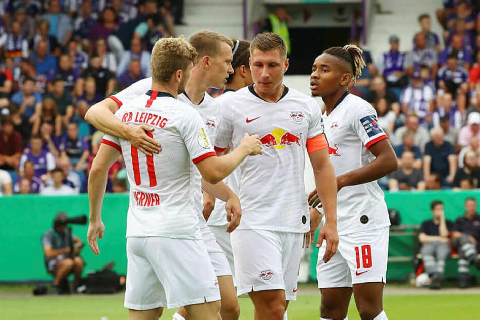 Der letztjährige Pokalfinalist RB Leipzig zitterte sich beim 3:2 in Osnabrück in die zweite Pokalrunde.