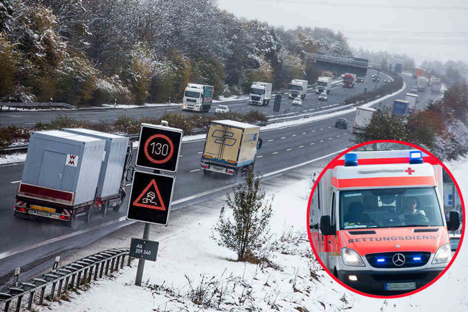 In Richtung Hannover geriet ein Fahrzeug-Gespann ins Schleudern.