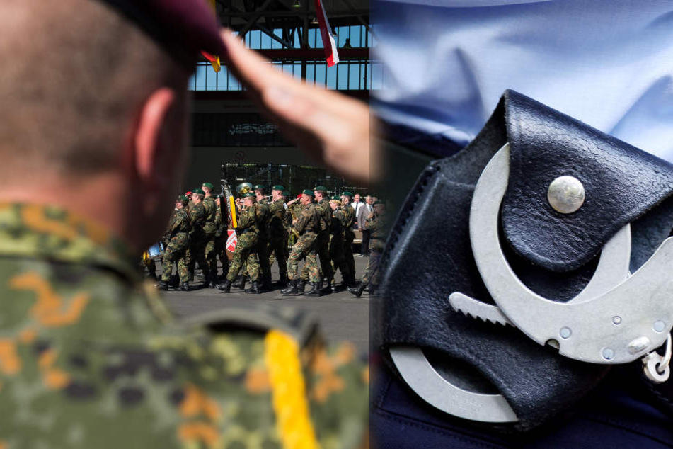 Ein 31-jähriger Soldat soll eine 21-jährige Frau in einer Kaserne vergewaltigt haben. (Bildmontage)