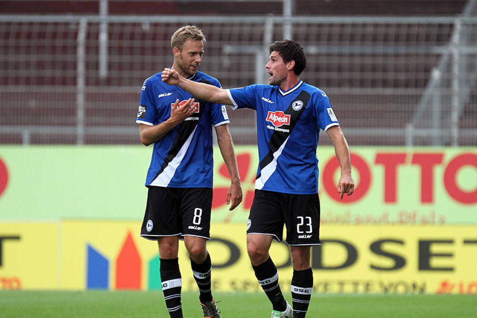 Daniel Brinkmann (li.) und Florian Dick - hier im Trikot der letzten Saison - haben in der aktuellen Saison keine Rolle mehr gespielt.