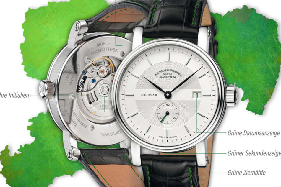 Die Sachsen-Uhr sieht edel aus, gebaut wird sie aber nur auf Bestellung, maximal 111 mal.