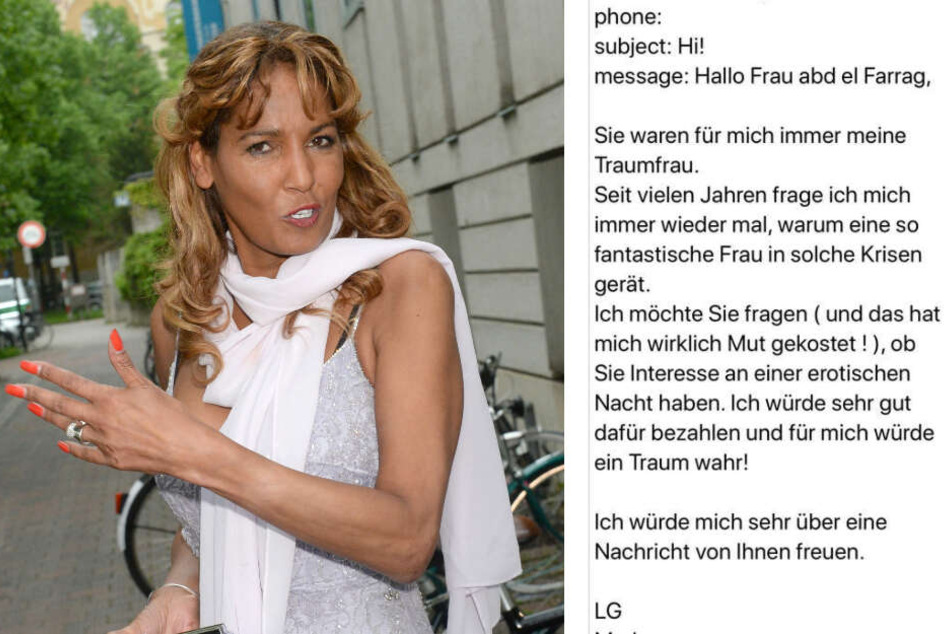 Nadja abd el Farrag erhielt diese Anfrage auf Facebook.