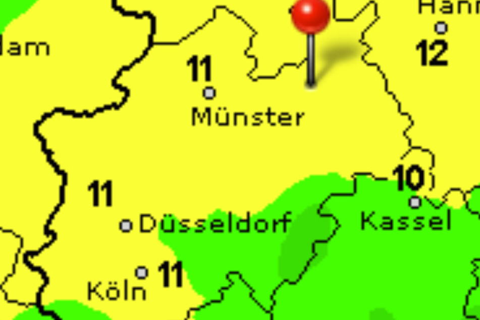 Auf 11 Grad steigt das Thermometer am Montag an.
