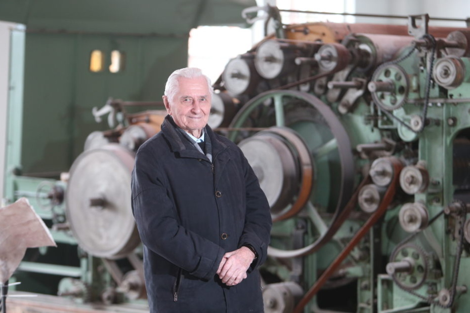 Trabi-Entwickler Werner Reichelt (89) freut sich.