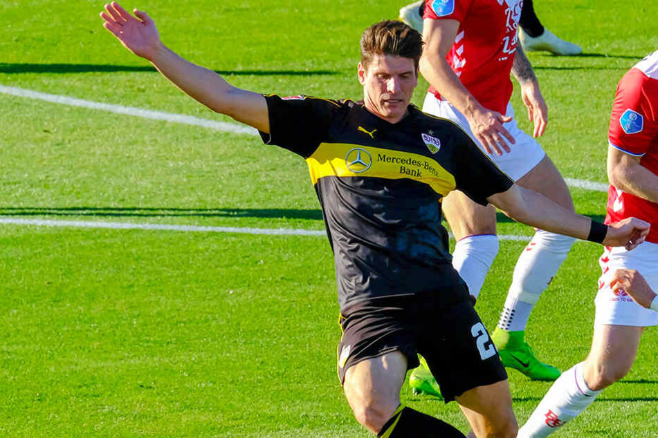 Sicherte seiner Mannschaft mit einem Doppelpack ein Remis: VfB-Stürmer Mario Gomez.