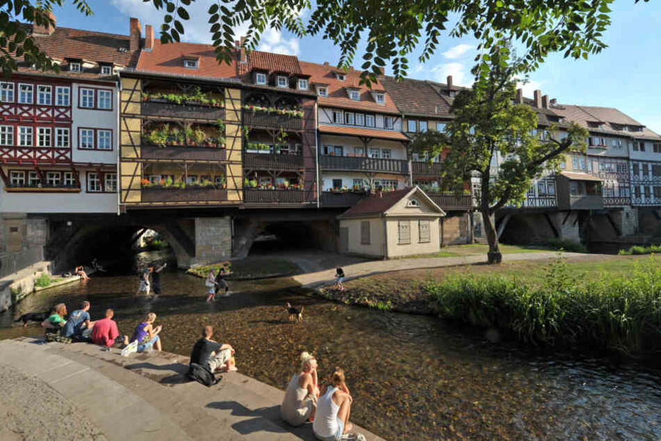 Die Schlägerei fand im Bereich Krämerbrücke statt.