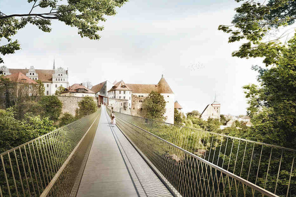 So könnte die geplante Fußgängerbrücke aussehen.