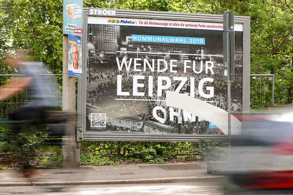 Das AfD-Plakat mit dem missbrauchten Foto.