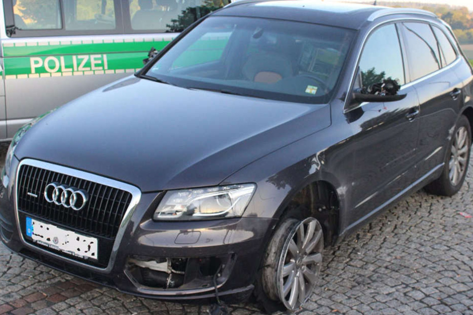 Dieser Audi wurde in Lübben gestohlen und schließlich in Bayern wiedergefunden.