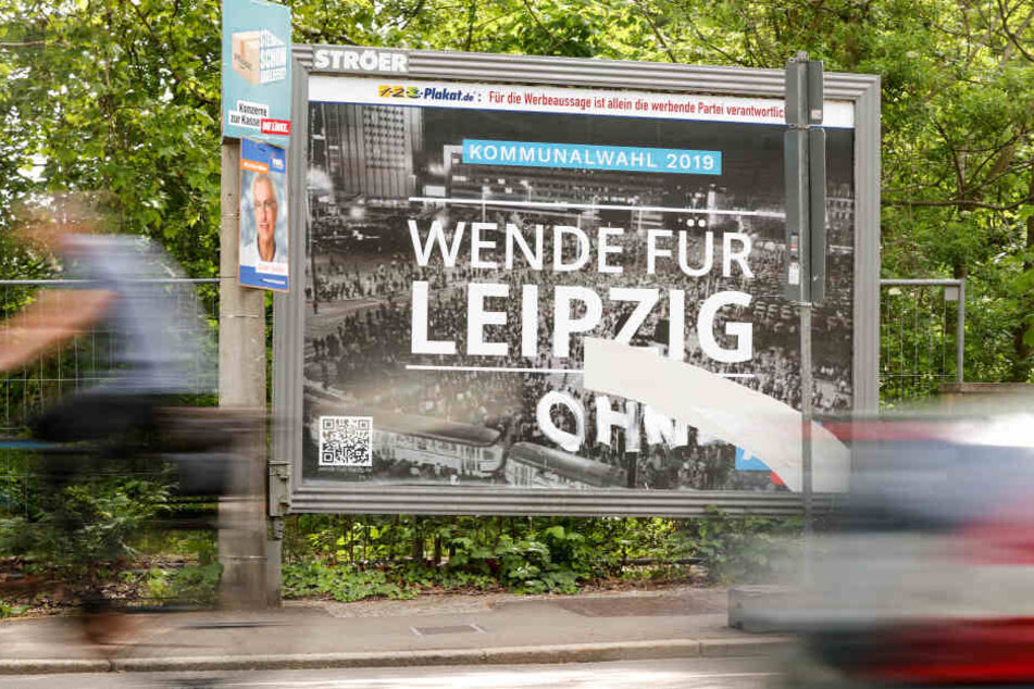 Leipzigs Bürgerkomitee kritisiert dieses AfD-Wahlplakat.