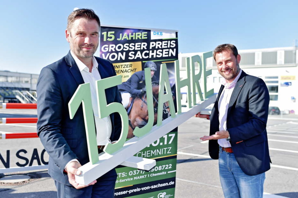 Die Macher Ralf Schulze (48, l.) und Matthias Krauß (43) feiern des große Jubiläum.