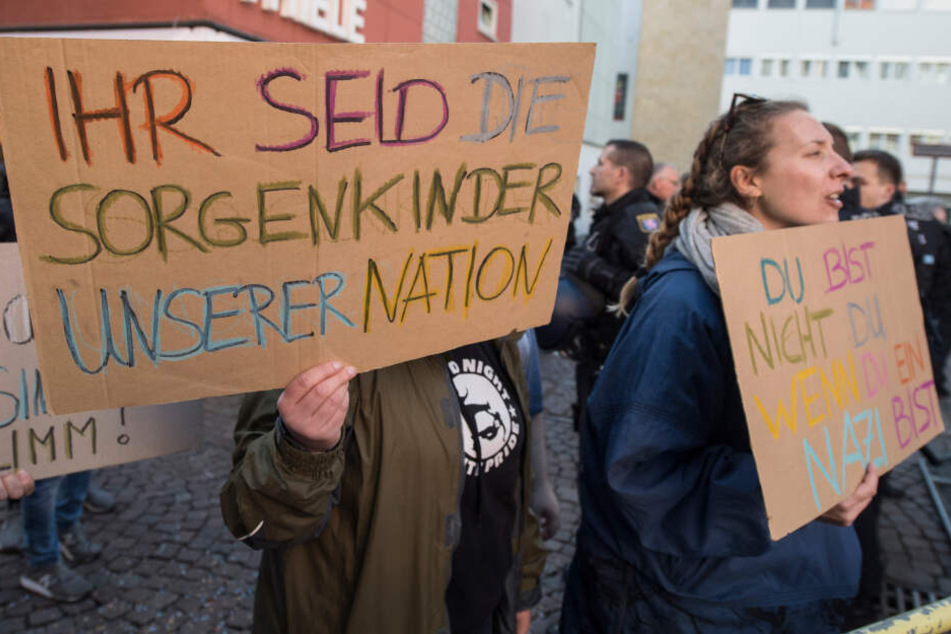 Insgesamt 1500 Gegendemonstranten versammelten sich in Fulda.