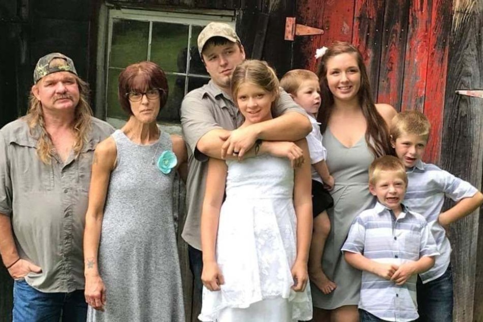 Melinda Lebarron mit ihrer Familie.