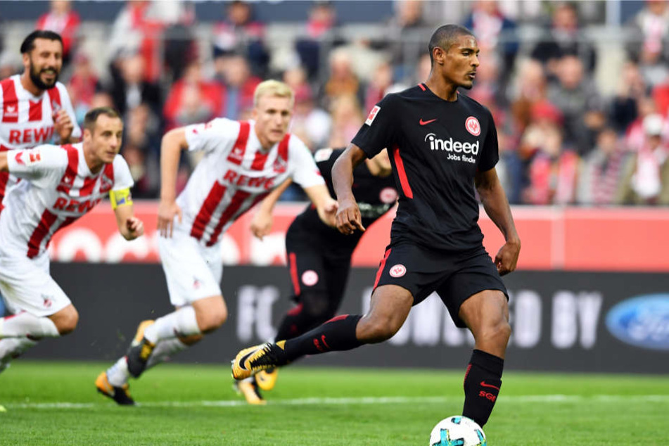 Frankfurts Sébastien Haller erzielte das 0:1 per Elfmeter.