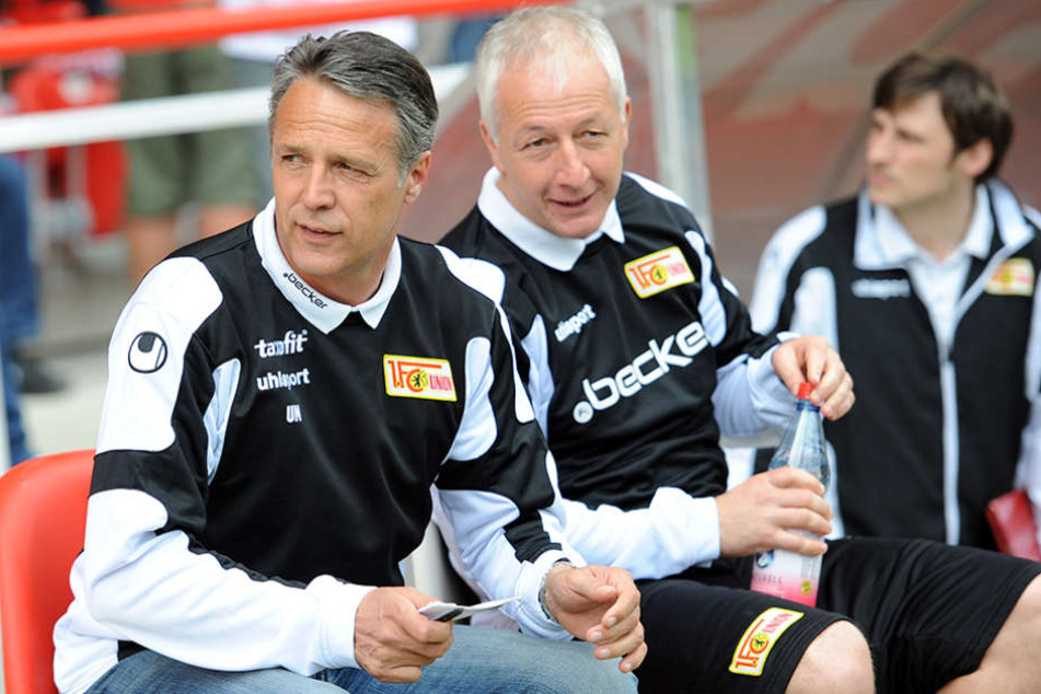 Neuhaus (l) und Hofschneider teilten sich mehrere Jahre die Bank an der Seitenlinie.