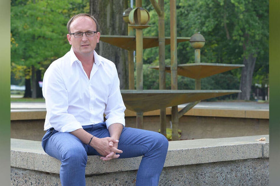 Stadtrat Jörg Vieweg (48, SPD) trieb Geld für den Klapperbrunnen auf.