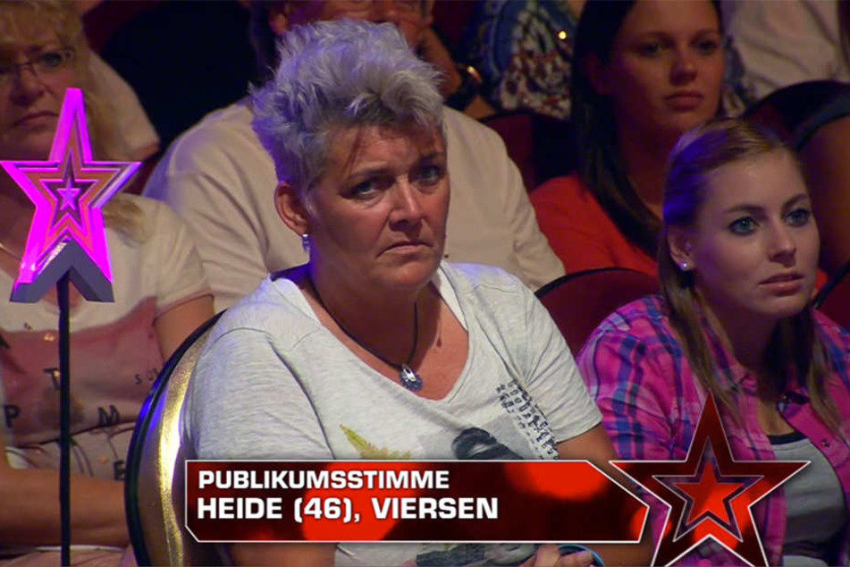 Publikumsstimme Heide überzeugte Dieter Bohlen mit einem Ja zu stimmen.