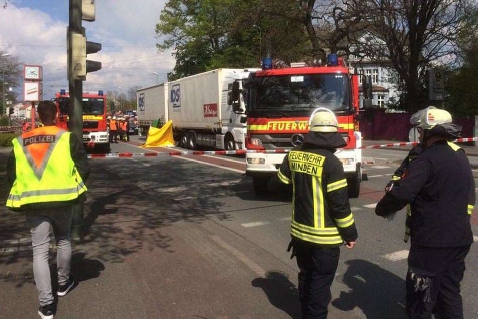 Die Beckhausstraße musste nach dem Unfall gesperrt werden.