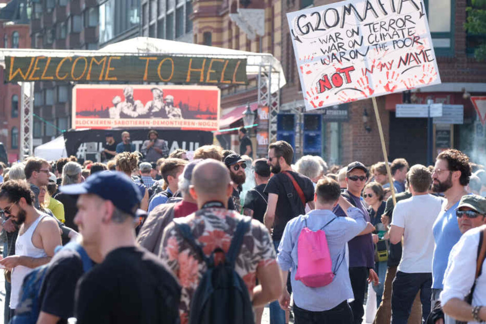 Vor knapp einem Jahr protestierten Demonstranten in Hamburg gegen den G20-Gipfel.