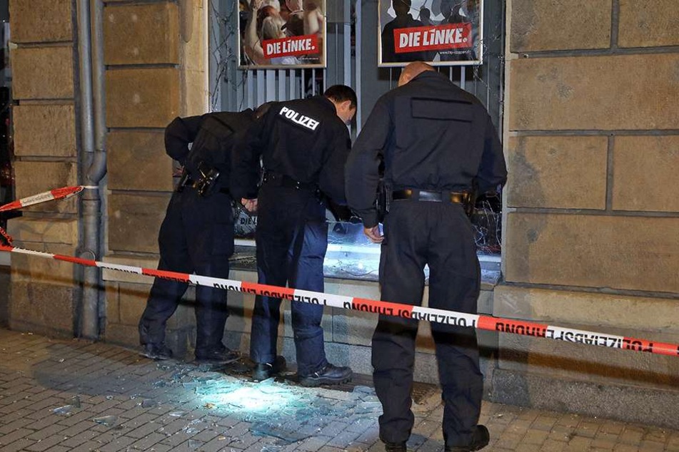 Auch der Anschlag auf das Büro der Die Linke in Freital, im September 2015, soll auf das Konto der Rechtsterroristen gehen.