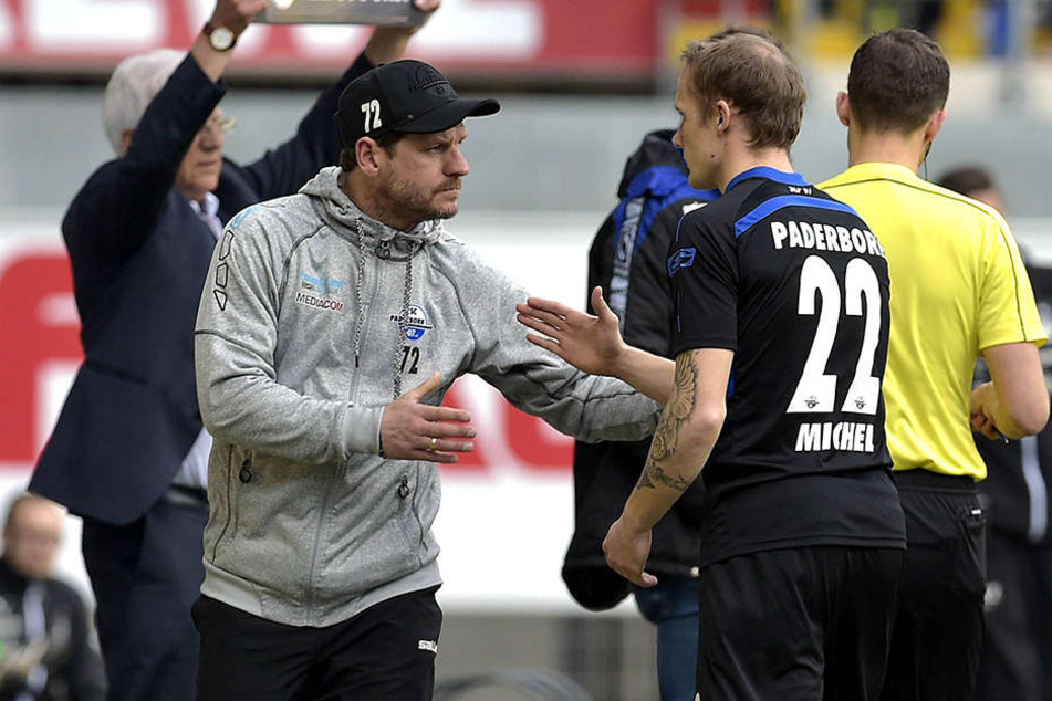 SCP-Trainer Steffen Baumgart hat Sven Michel gegen Zwickau zum Comeback verholfen.
