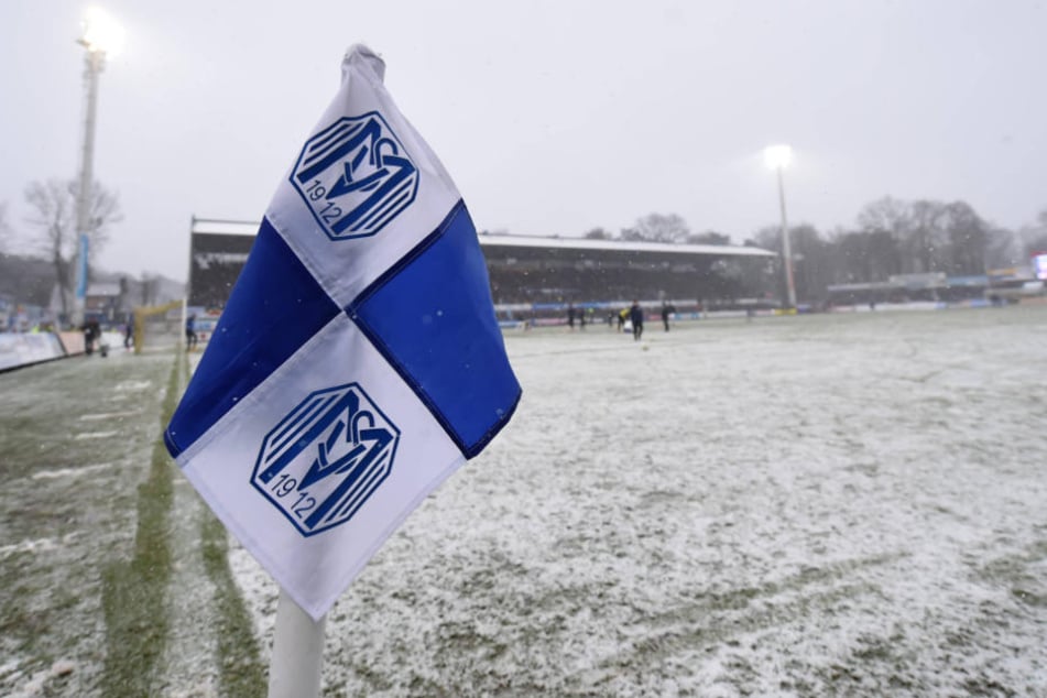 So sah der Platz in Meppen Anfang Februar aus, als SVM gegen Hansa Rostock spielte.