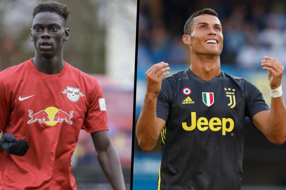 Trainingskollegen: Idrissa Toure durfte schon mit der Profi-Mannschaft von Juventus Turin mit trainieren. Unter anderem traf er auf Cristiano Ronaldo.