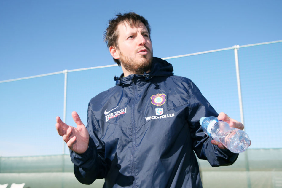Aues Coach Hannes Drews.