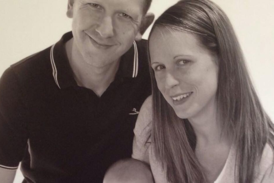 Angharad mit ihrem Mann Martin.