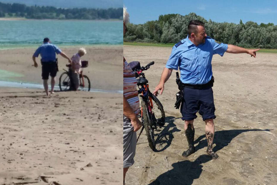Polizeihauptmeister Isert zeigte vollen Einsatz und befreite die 64-Jährige.