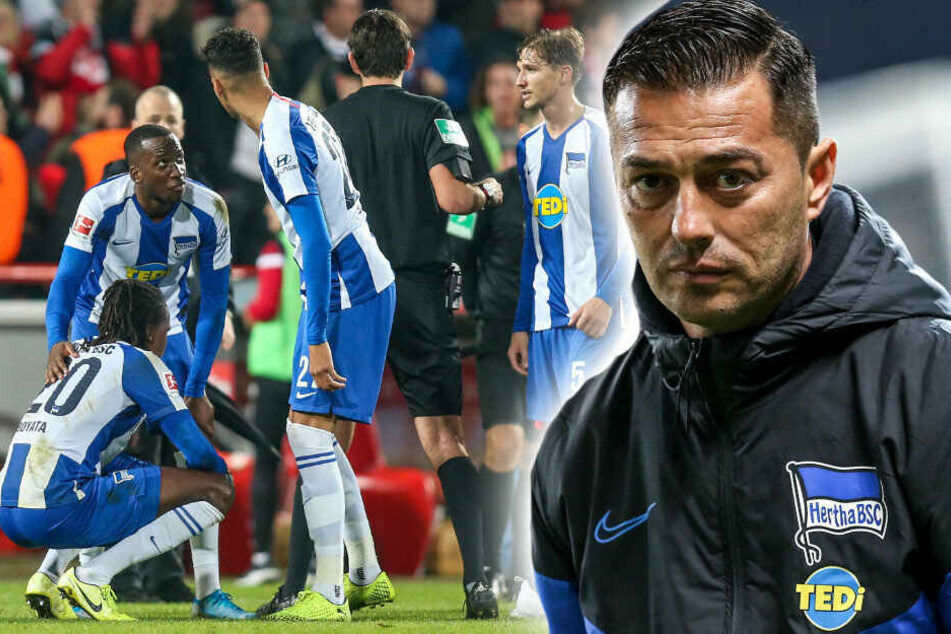 Nach der Derby-Pleite beim 1. FC Union will die Mannschaft von Ante Covic gegen RB Leipzig mit einem mutigen Auftritt für eine Überraschung sorgen. (Bildmontage)