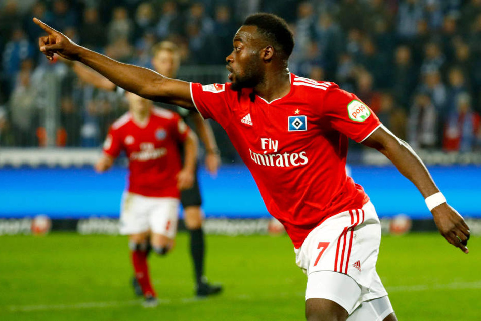 Khaled Narey erzielte in dieser Saison bereits vier Treffer für den HSV.