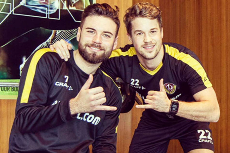 Ziemlich beste Kumpel: Niklas Kreuzer (l.) und Patrick Möschl.