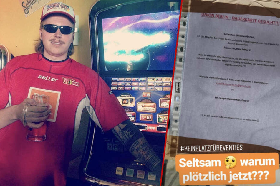 Finch Asozial ist glühender Anhänger vom 1. FC Union Berlin und verabscheut Fans, die derzeit auf den eisernen Fan-Zug aufspringen wollen. (Bildmontage)