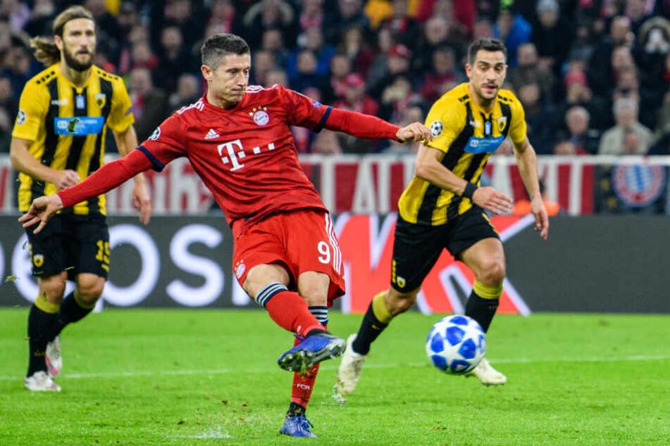 Robert Lewandowski erzielte für den FC Bayern München die Führung per Elfmeter.