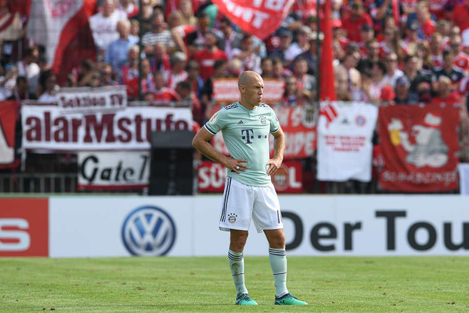 Sein Tag war es nicht: Arjen Robben sah die Gelbe Karte, hatte wenig nennenswerte Aktionen und wurde nach 52. Minuten ausgewechselt.