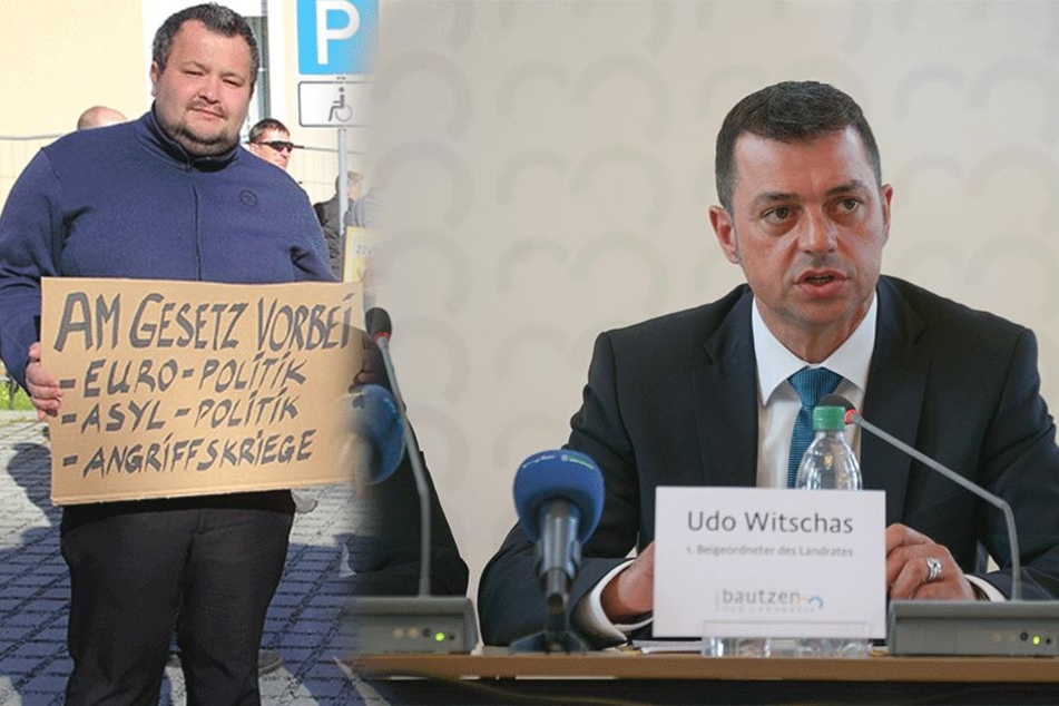 Udo Witschas (45, CDU), Vize-Landrat im Kreis
Bautzen (rechts).
NPD-Kreis-Chef Marco Wruck (32)
steht namentlich im Verfassungsschutz-Bericht (links).
