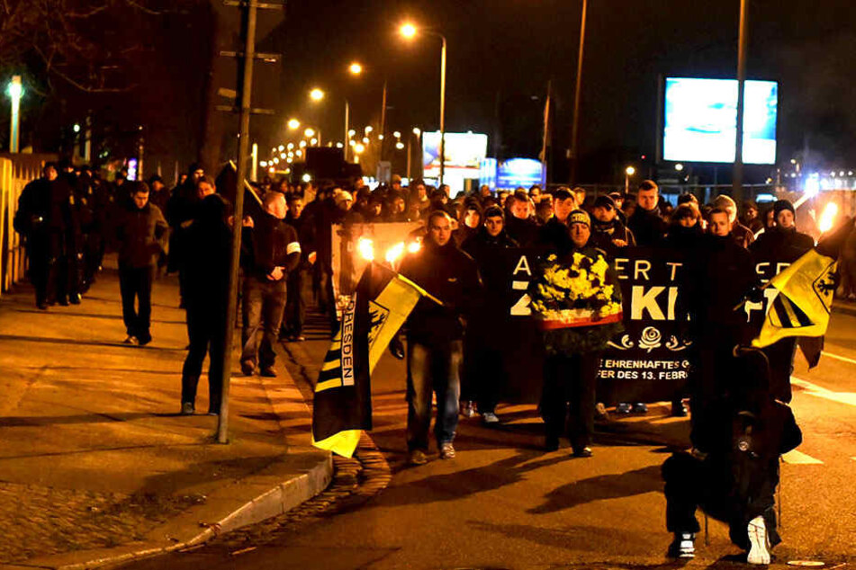 Im vergangenen Jahr organisierten Dresdner Neonazis einen Marsch nach
Nickern.