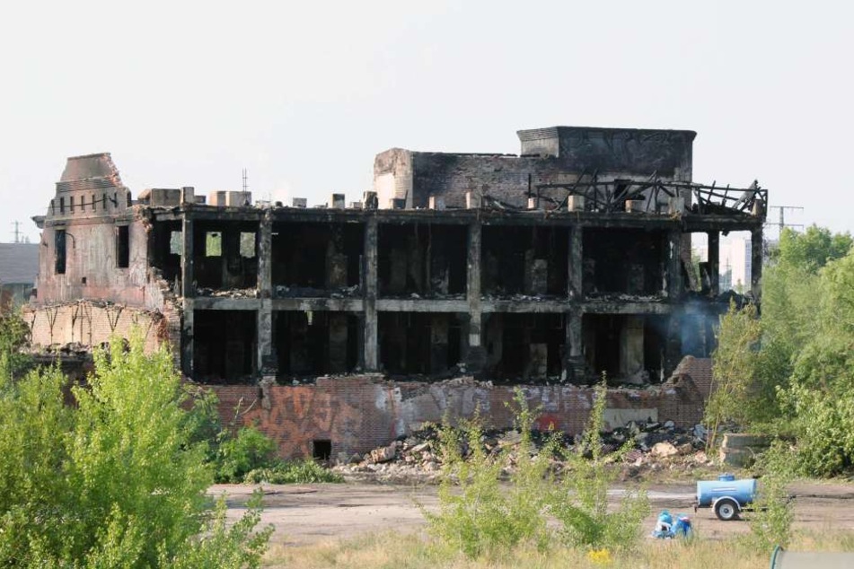Am Montag hatte es in der Ruine erneut gebrannt..