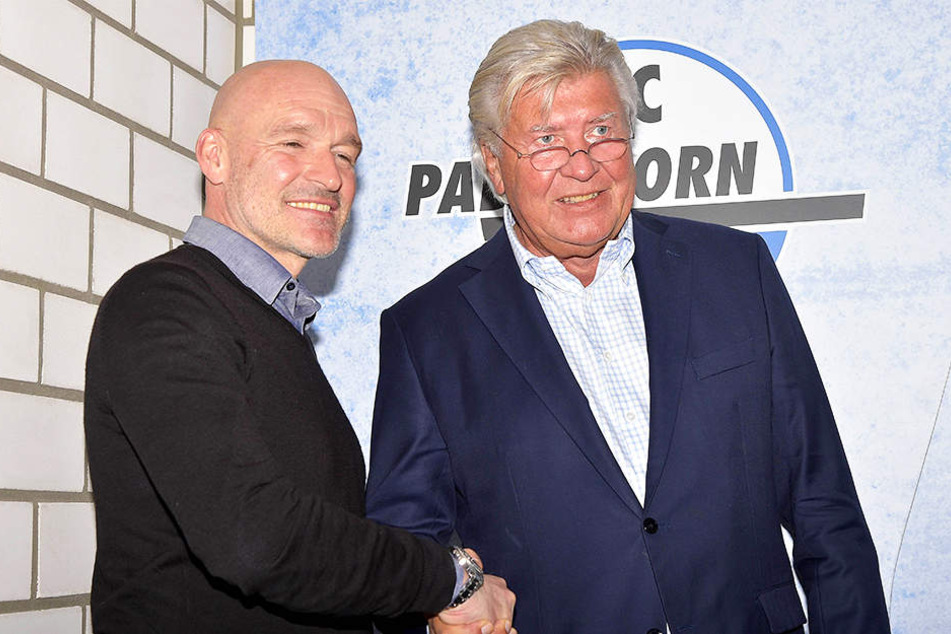 Stefan Emmerling (links) und Wilfried Finke beobachten die SCP-Spieler ganz genau. Wer schwächelt, fliegt!