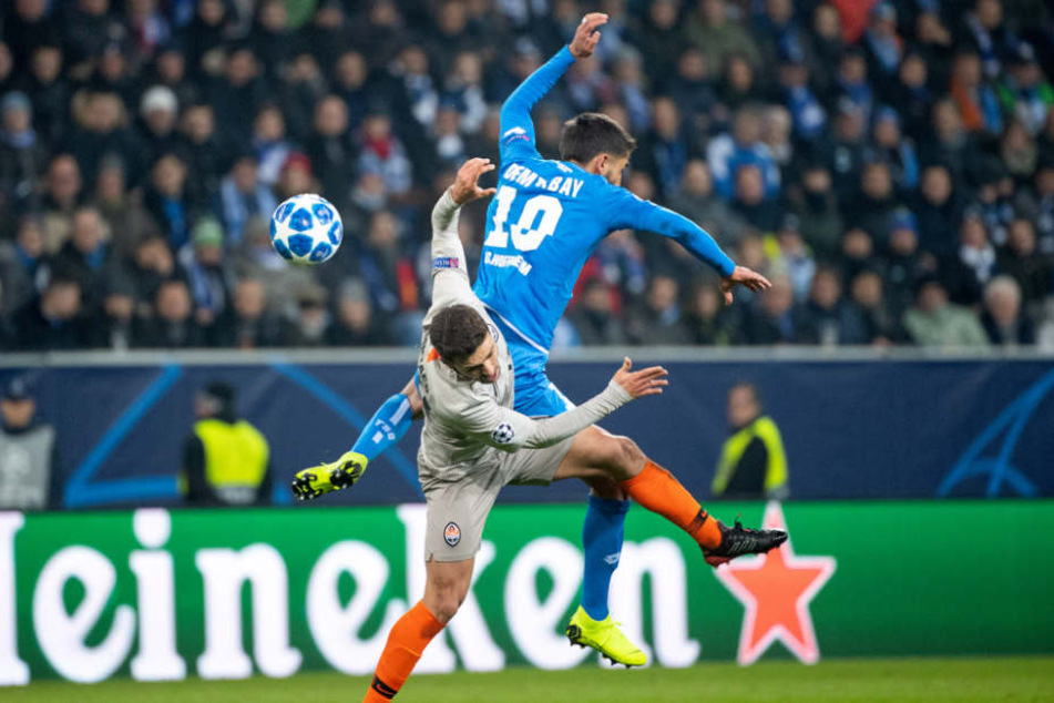 Jeder Kampf auch für TSG-Spieler Kevin Demirbay umsonst: Hoffenheim schied gegen Donezk aus der Königsklasse aus.