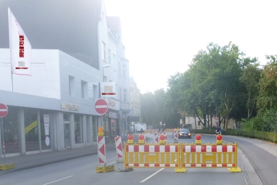 In dieser Baustelle wurde der 48-Jährige angefahren.
