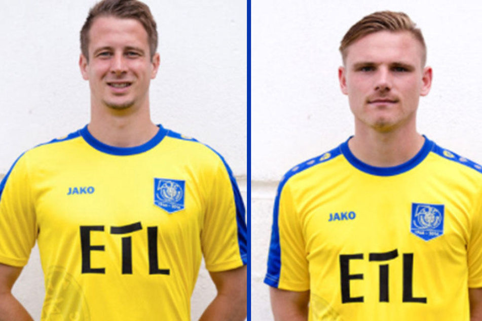 Martin Krug (28) und Robert Zickert (27) - Auf Facebook erlauben sich die beiden Lok-Spieler einen Scherz.