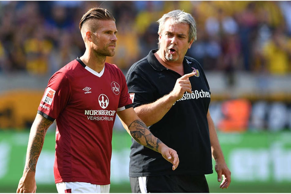 Tobias Kempe - hier mit den Zeugwart von Dynamo spielt inzwischen beim 1. FC Nürnberg.