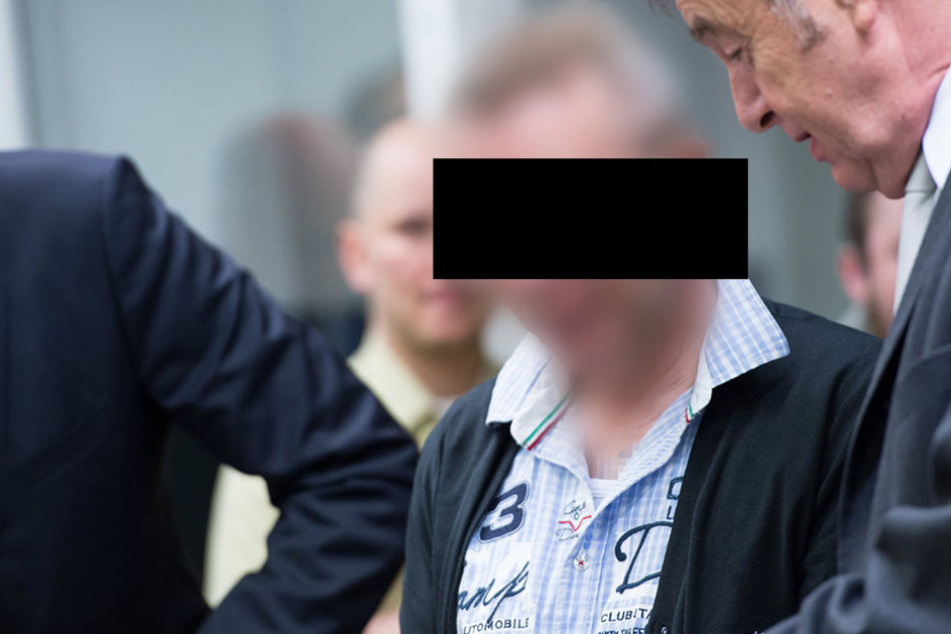 Der Anführer der „Oldschool Society“, Andreas H., vor dem Oberlandesgericht in München.