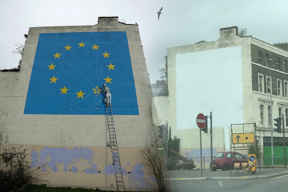 Brexit-Kunstwerk übermalt: Künstler Banksy meldet sich zu Wort!