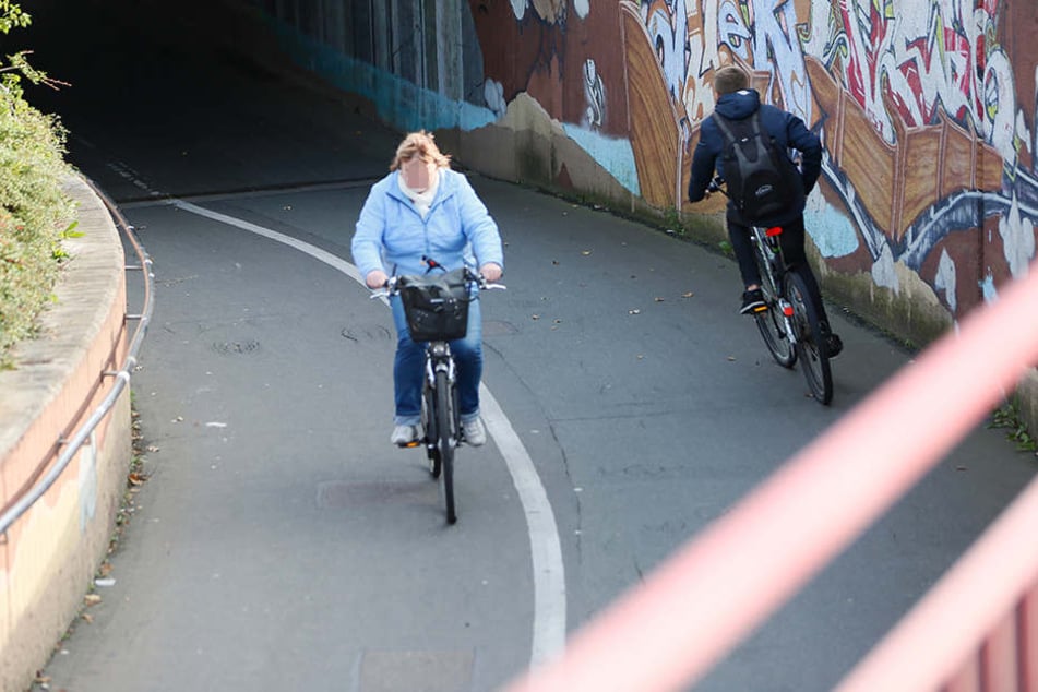 Abschüssiger Unfallschwerpunkt Bahnunterführung: Hier prallen immer wieder Radfahrer zusammen.