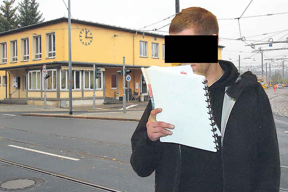 Im Betriebshof Trachenberge wurden Marco M. (32) und sein Kumpel den Mitarbeitern gegenüber ausfällig.