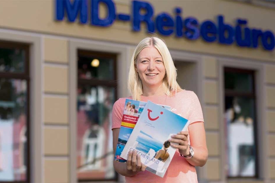 Reisebüro-Mitarbeiterin Sandra Windhorst (34) von "MD-Reisen" weiß: Diesen Sommer sind Spanien und Griechenland bei den Chemnitzern besonders angesagt.